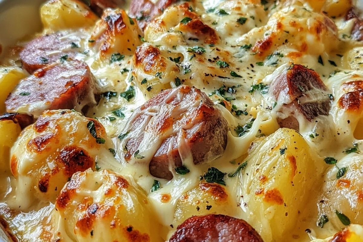 Cheesy Ranch Potatoes & Smoked Sausage: A Hearty, Flavor-Packed Dinner Made Easy