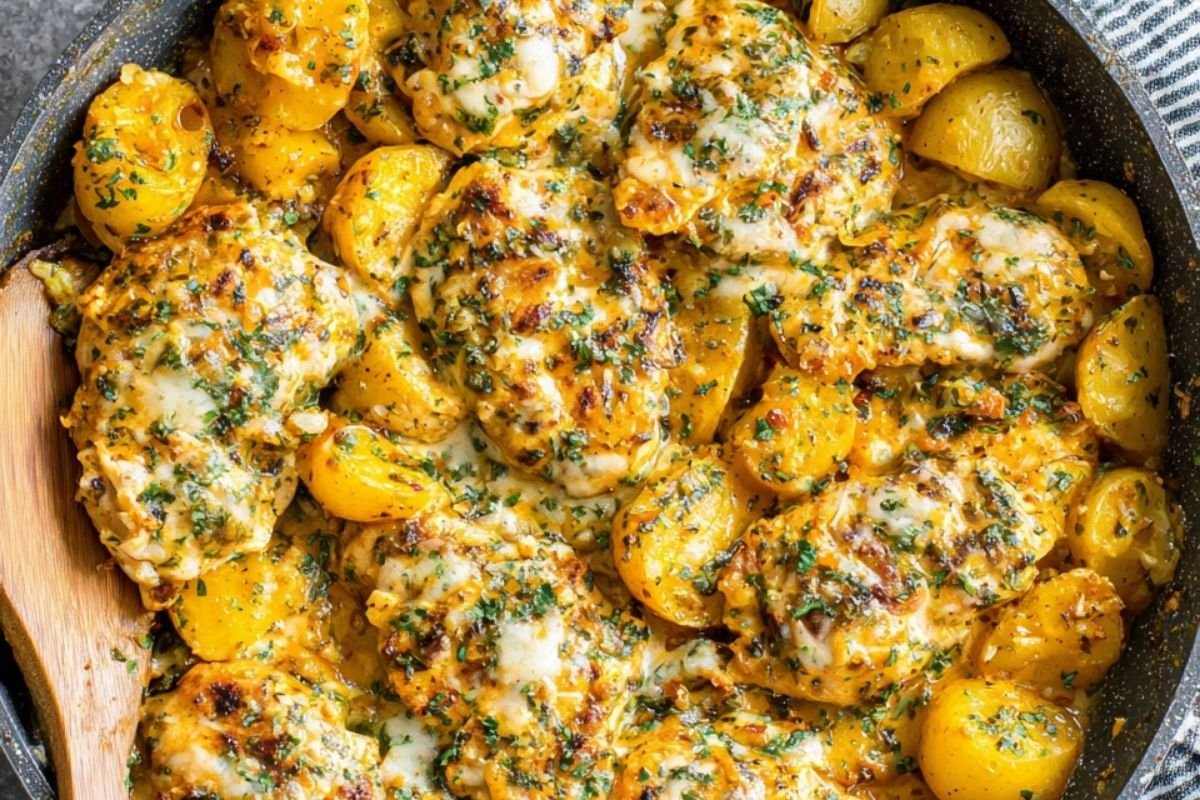 Garlic Parmesan Chicken and Potatoes: A Flavor-Packed One-Pan Wonder