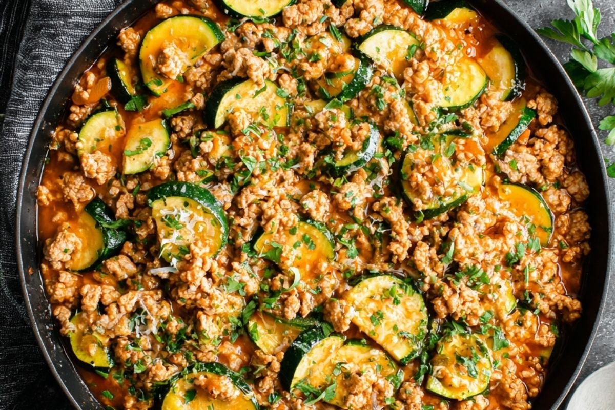 Ground Turkey and Zucchini Skillet: A Delicious, Healthy, and Easy Weeknight Meal