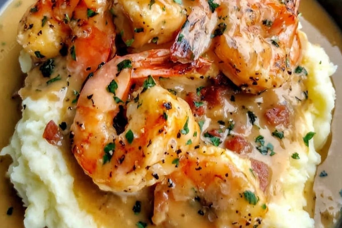 Creamy Garlic Shrimp Over Mashed Potatoes: The Ultimate Comfort Food Indulgence