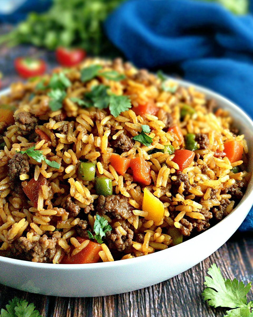 Dirty Rice with Ground Beef Recipe