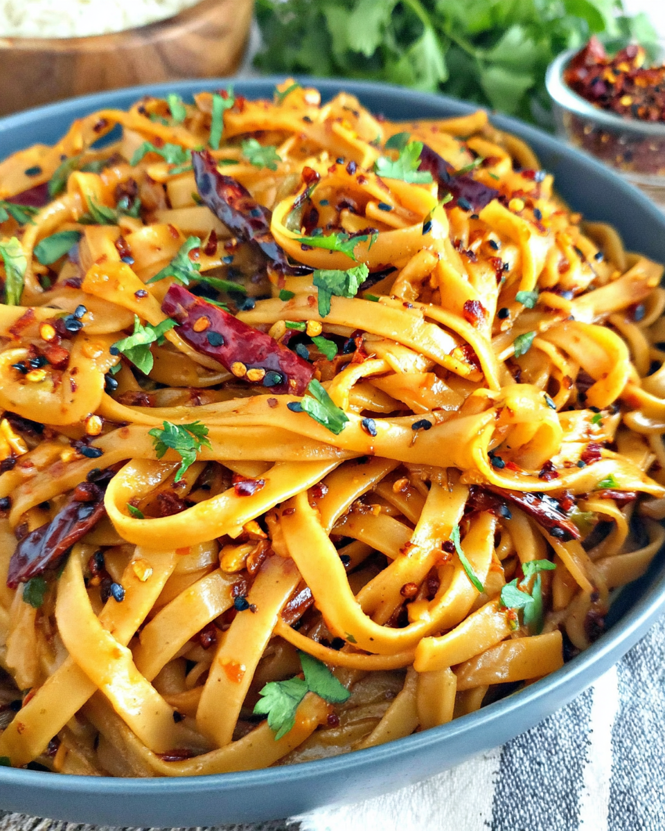 Best Spicy Garlic Chili Noodles Recipe