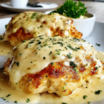 Chicken Pillows with Creamy Parmesan Sauce recipe