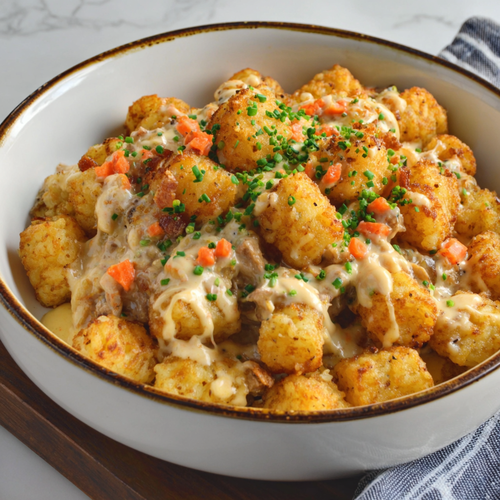 Comforting Turkey Tater Tot Hotdish Recipe
