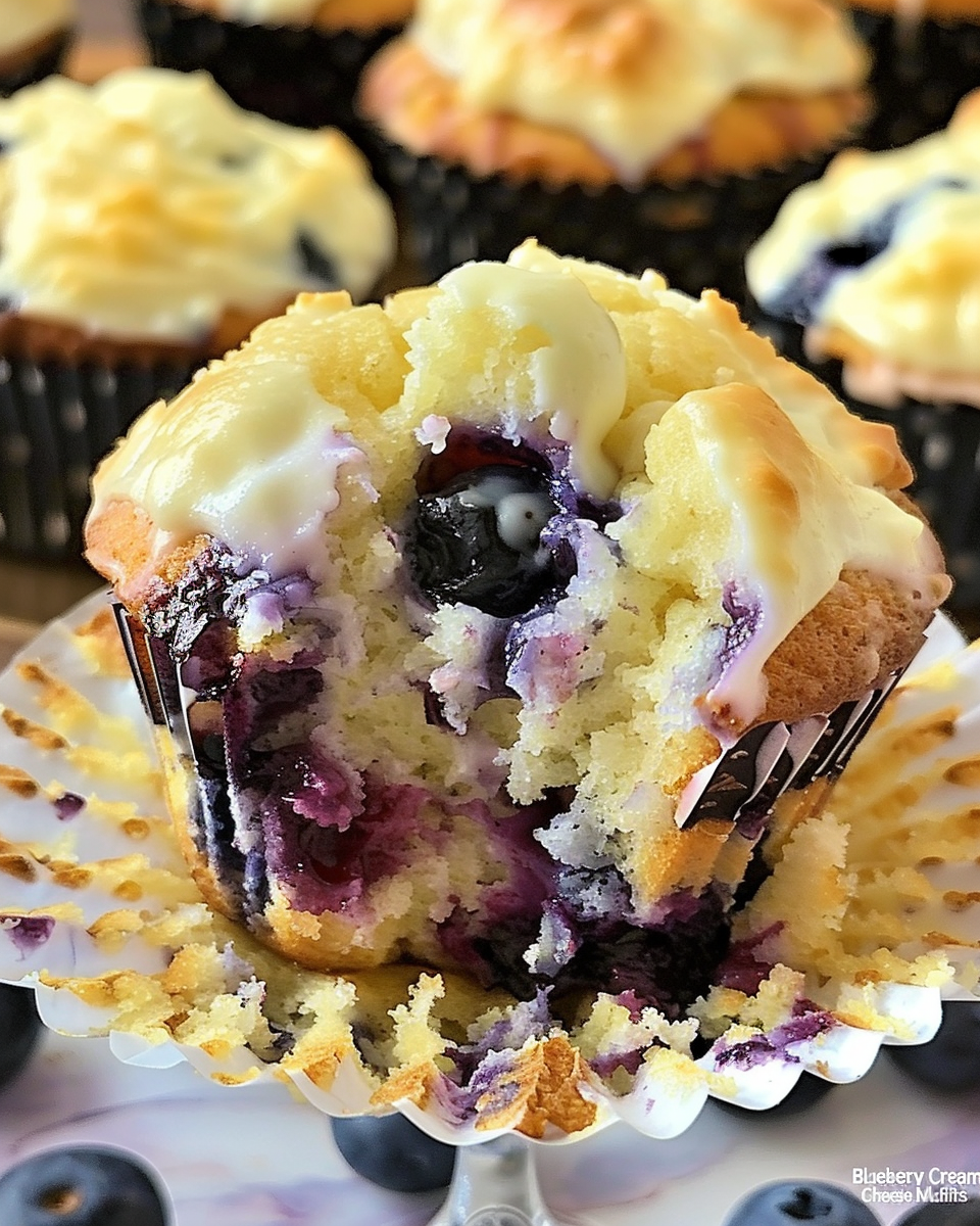 Delicious Blueberry Cream Cheese Muffins to Savor