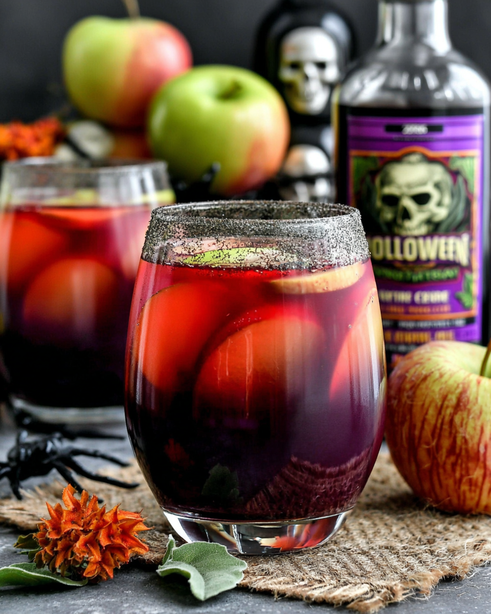 Halloween Drink Poisoned Apple Cider recipe