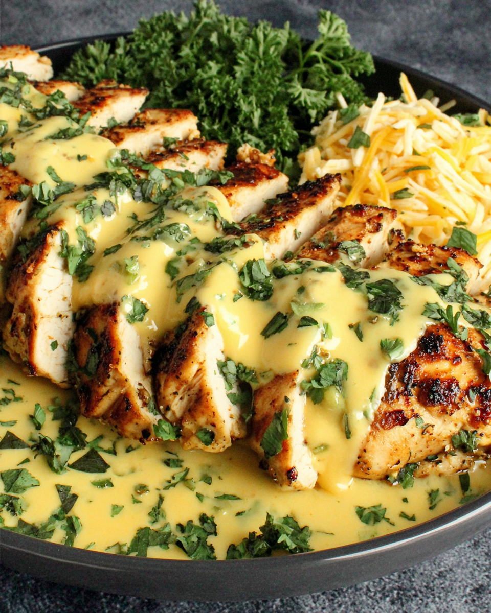 Mexican Chicken with Cheese Sauce recipe