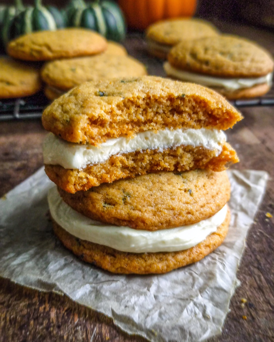 Pumpkin Sugar Cookies with Cream Cheese Frosting recipe