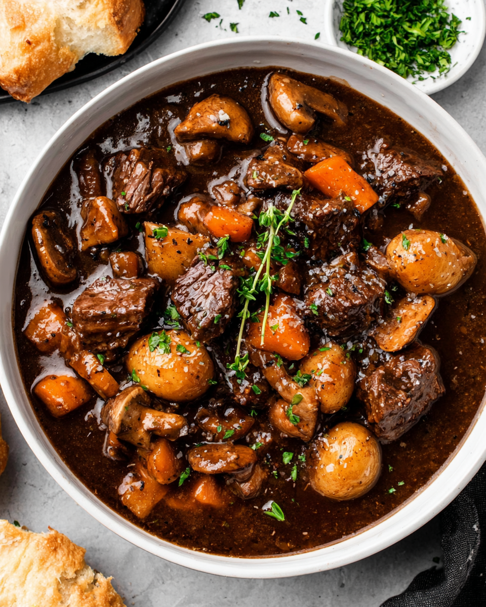Slow Cooker Beef Bourguignon recipe