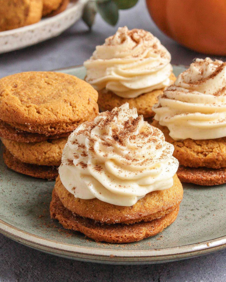 Soft Pumpkin Cookies with Cinnamon Frosting recipe