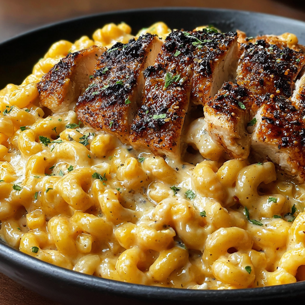 Creamy Honey Pepper Chicken Mac & Cheese Delight