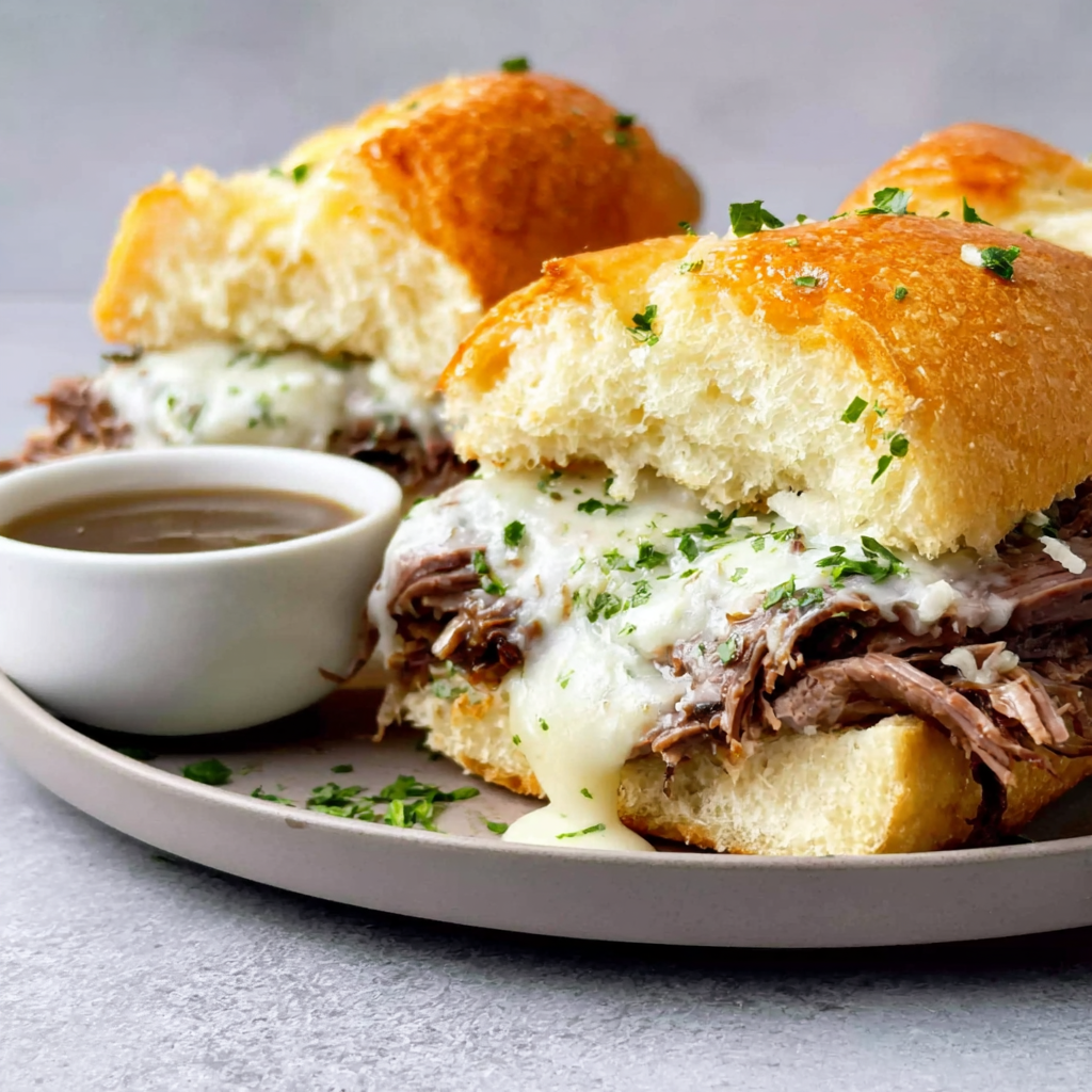 Crock Pot French Dip Sandwiches with Flavorful Au Jus