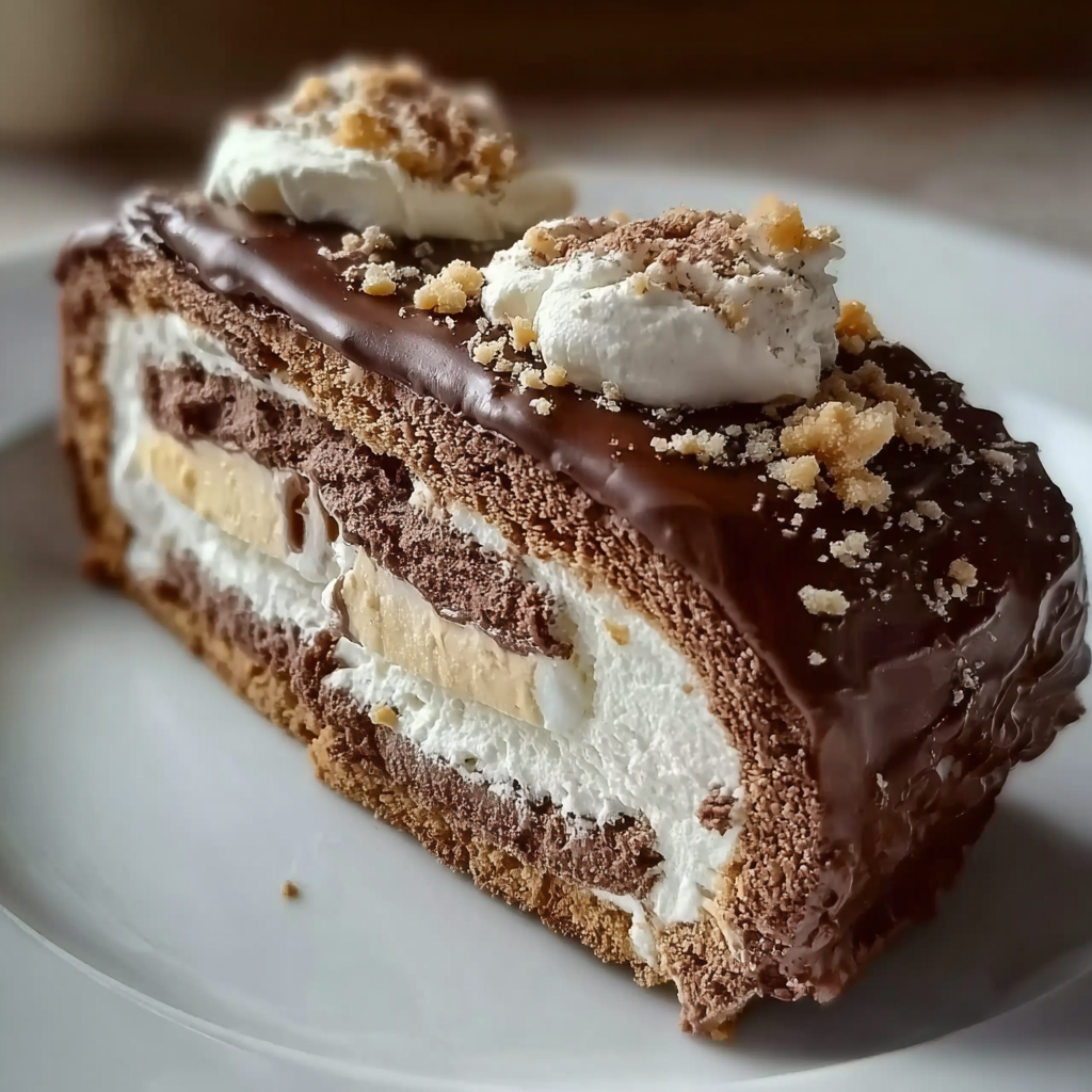 Deliciously Creamy Ice Cream Chocolate Log Recipe