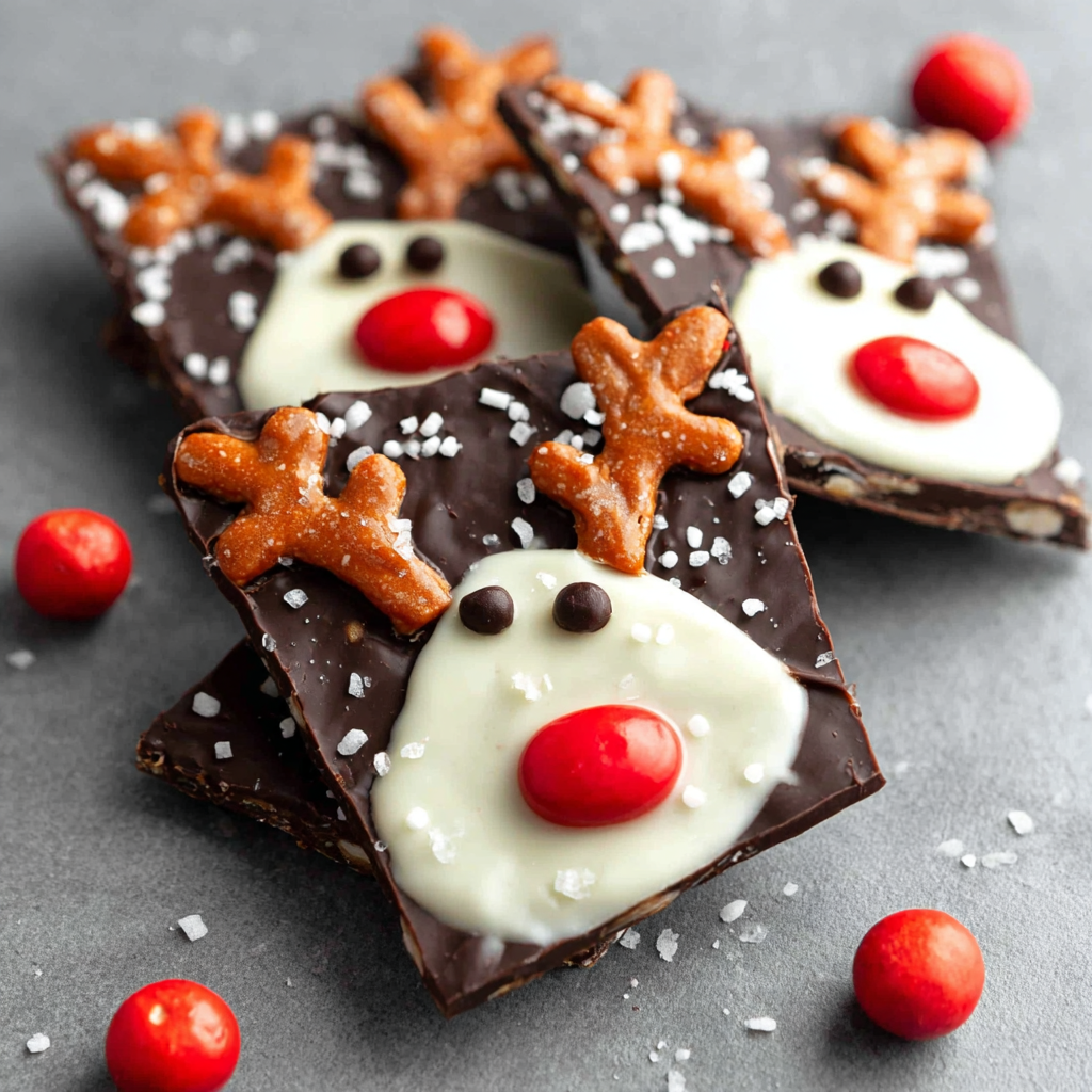 Delightful Reindeer Bark for Festive Snacking