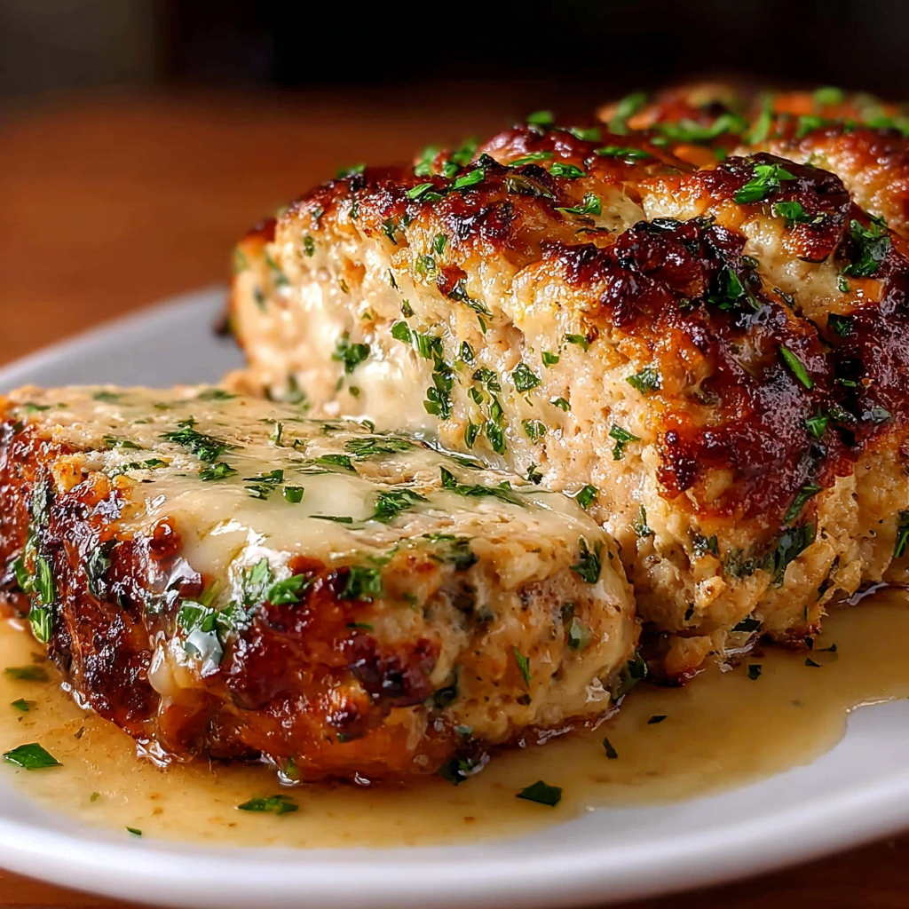 Garlic Parmesan Chicken Meatloaf for Cozy Nights
