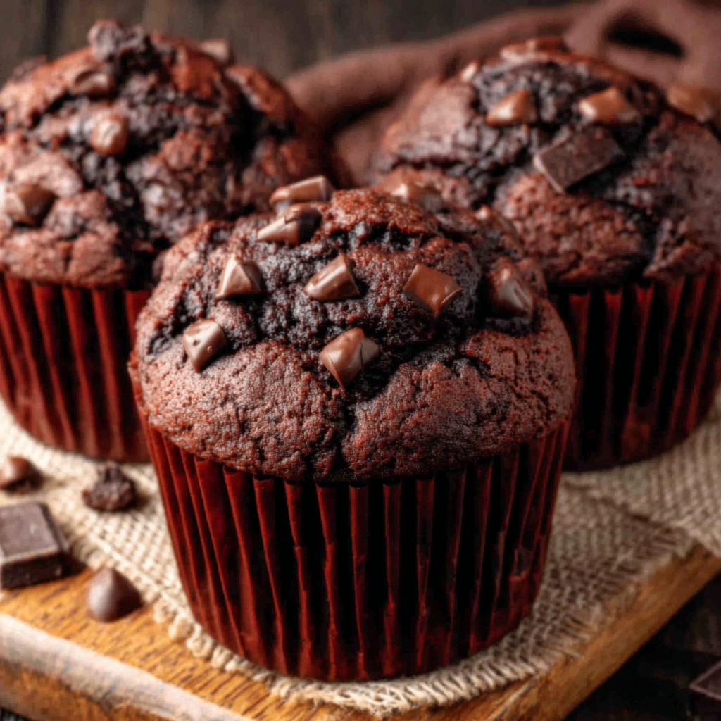 Indulge in Rich and Moist Chocolate Muffins