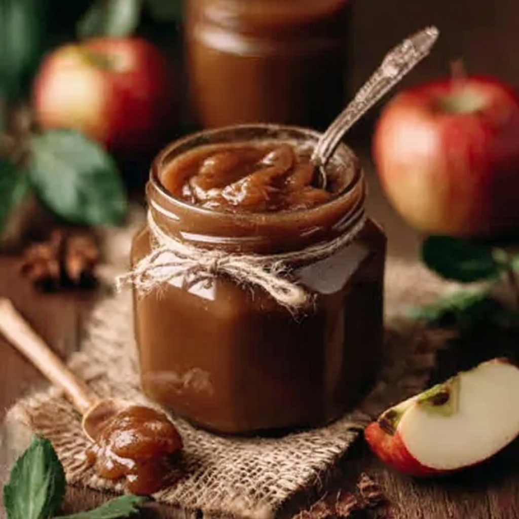 Irresistible Homemade Slow Cooker Maple Apple Butter