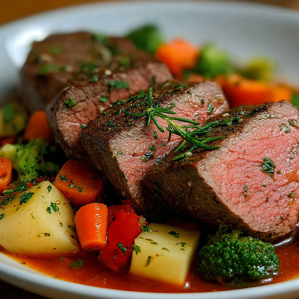 Savory Hearty Healthy Vegetable Beef Dish