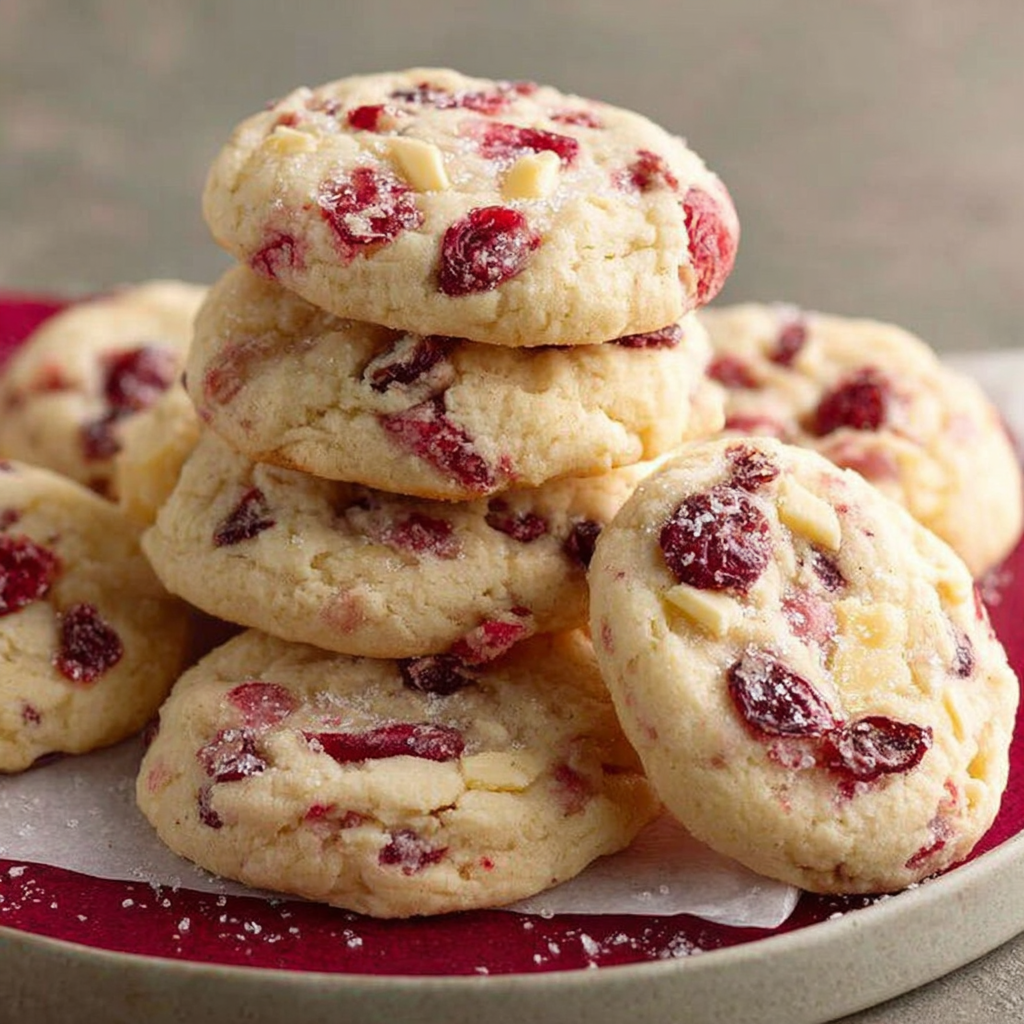 Chewy Cranberry Orange Cookies for the Holidays