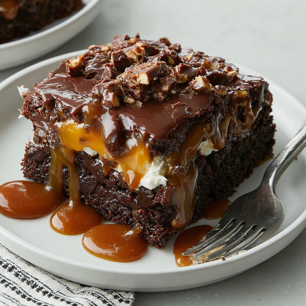 Decadent Chocolate Caramel Dump Cake Recipe
