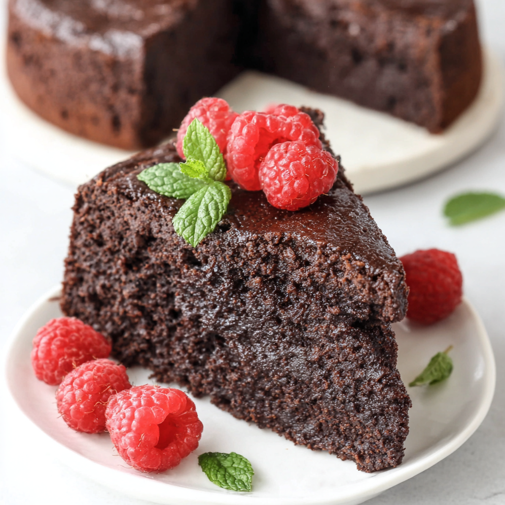 Decadent High Protein Low Carb Chocolate Cake