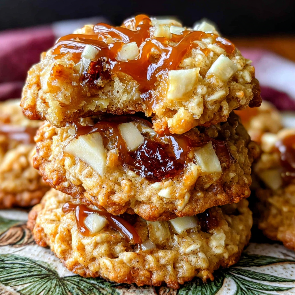 Delicious Caramel Apple Oatmeal Cookies for Fall