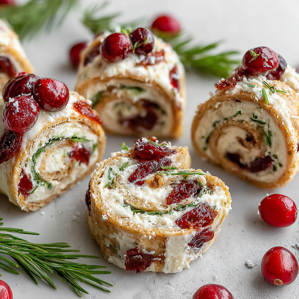 Delicious Christmas Cranberry Pinwheels for Festive Gatherings