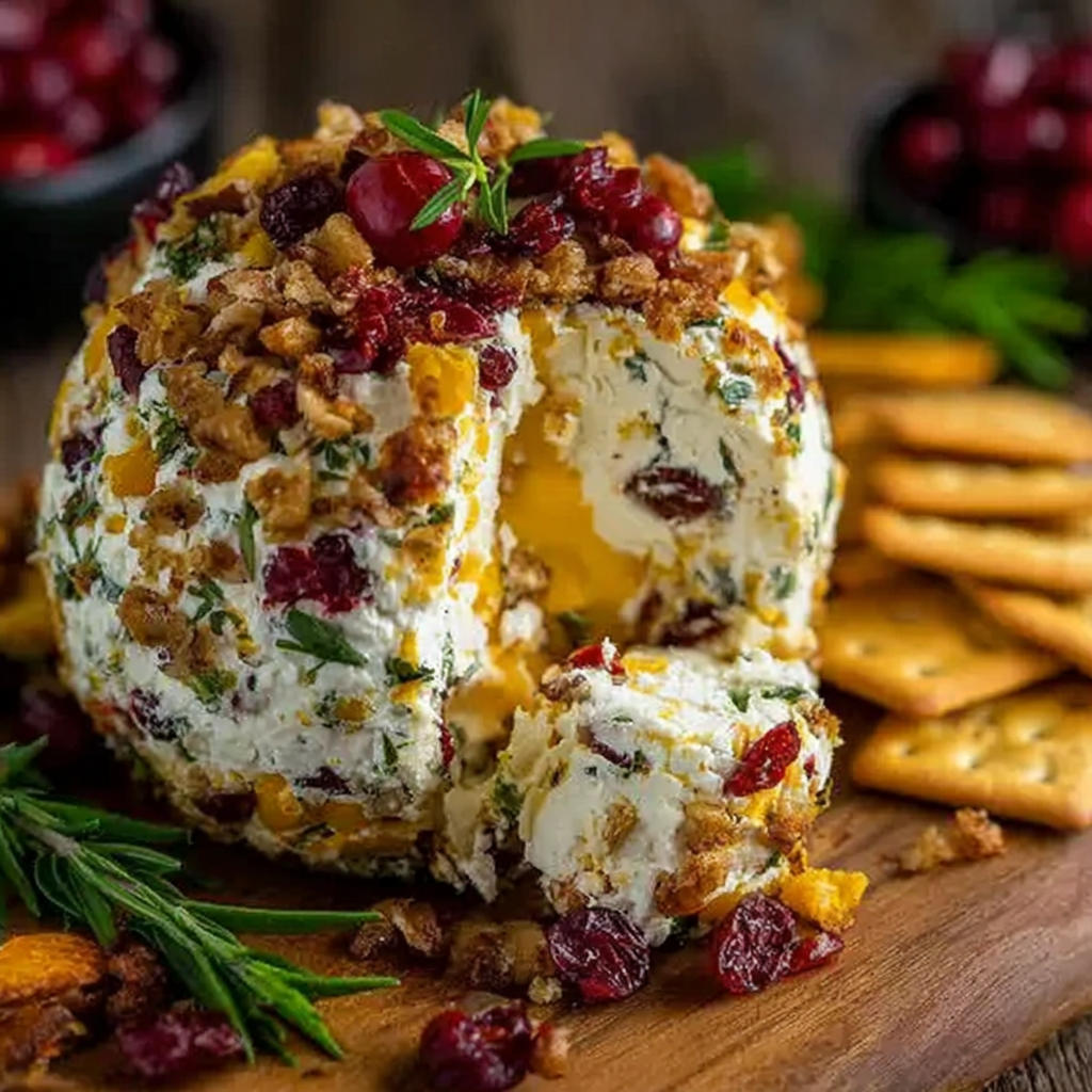 Delicious Thanksgiving Cheese Ball Delight