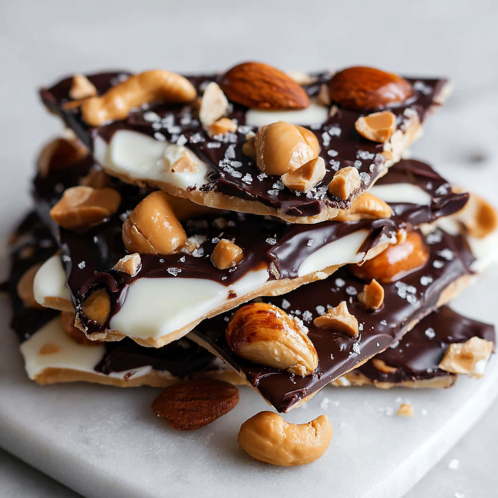 Deliciously Creamy Peanut Butter Chocolate Greek Yogurt Bark