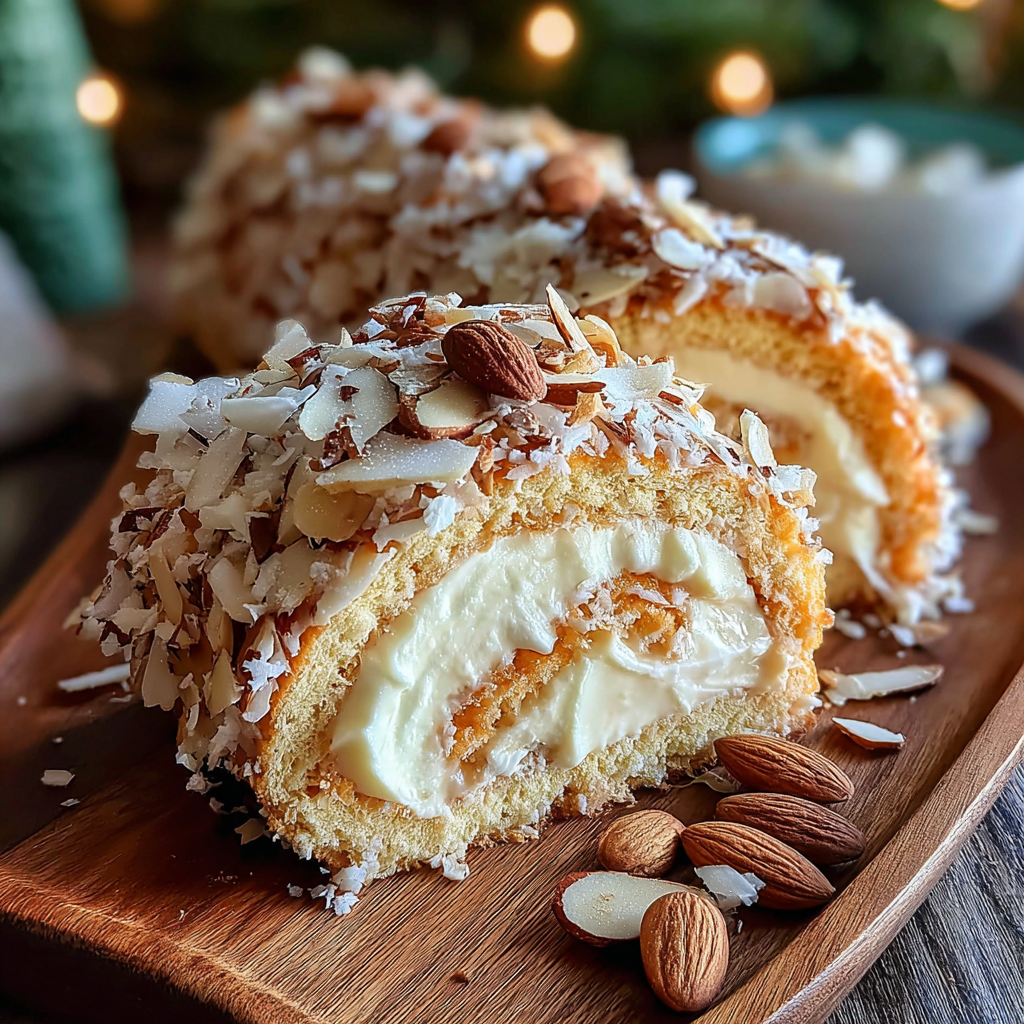 Delightful Coconut Almond Roulade for Celebrations