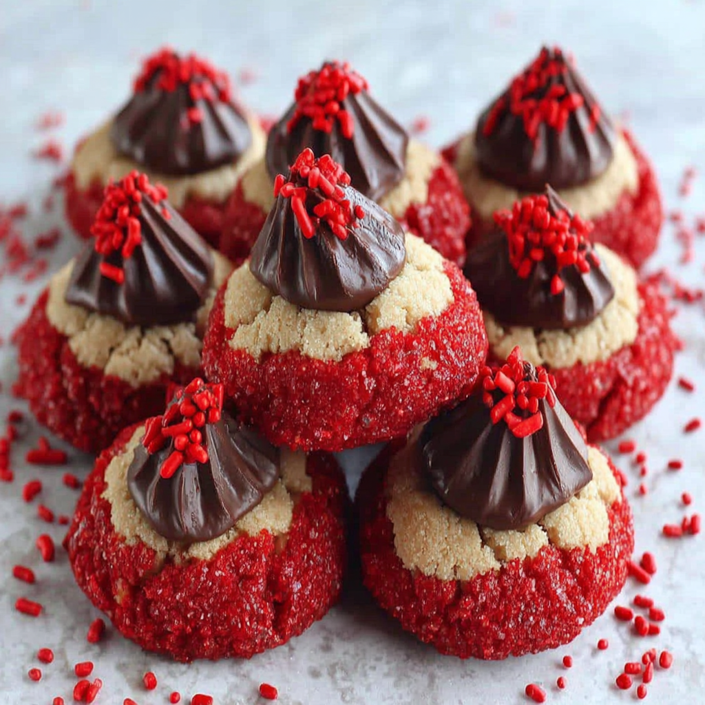 Irresistible Christmas Peanut Butter Blossom Cookies