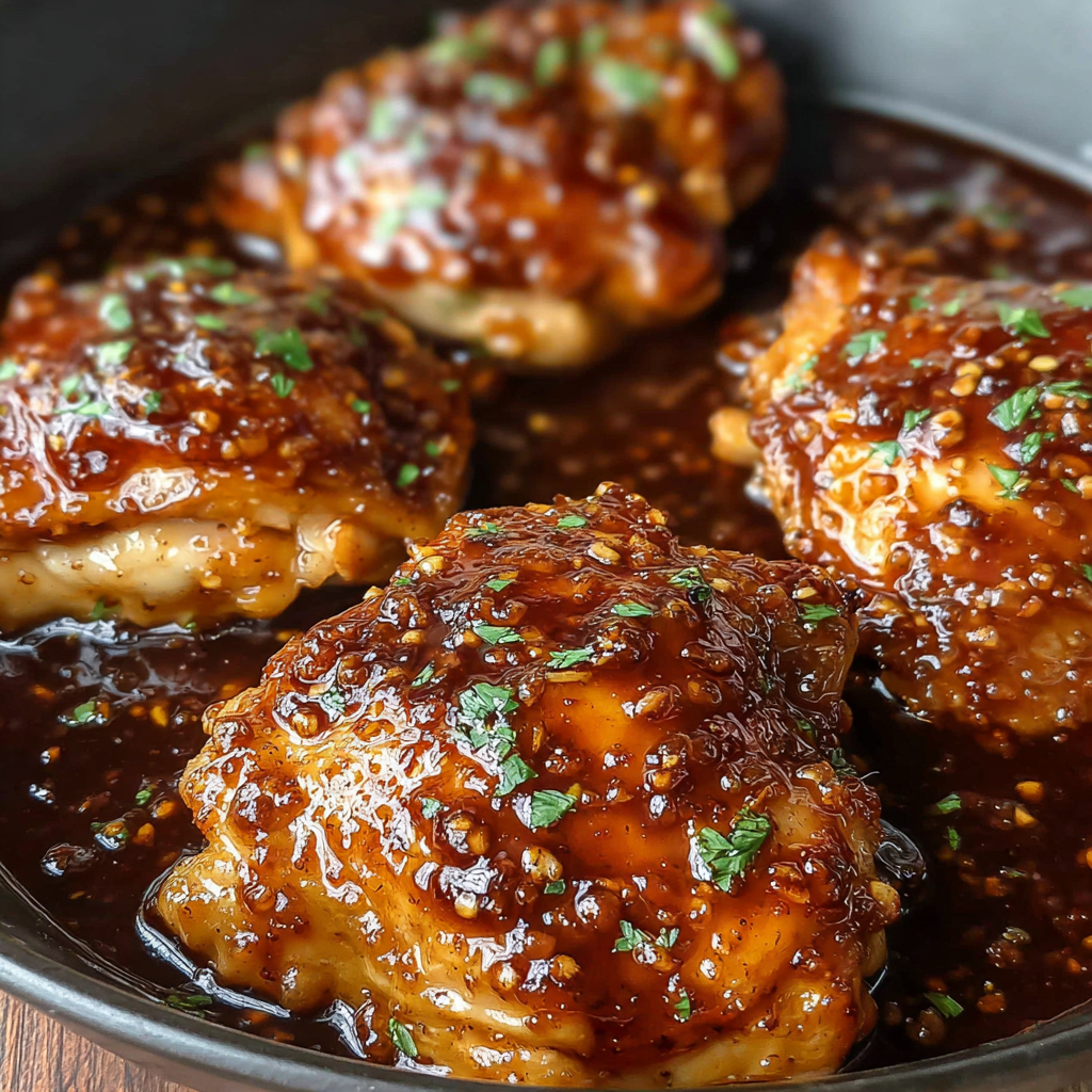 Savor the Sweetness of Honey Garlic Crock Pot Chicken Thighs