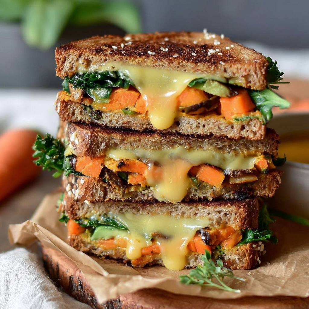 Savoring a Flavor-Packed Veggie Grilled Cheese