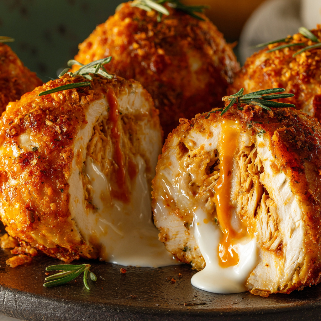Savory Buffalo Chicken Bombs with Ranch Filling