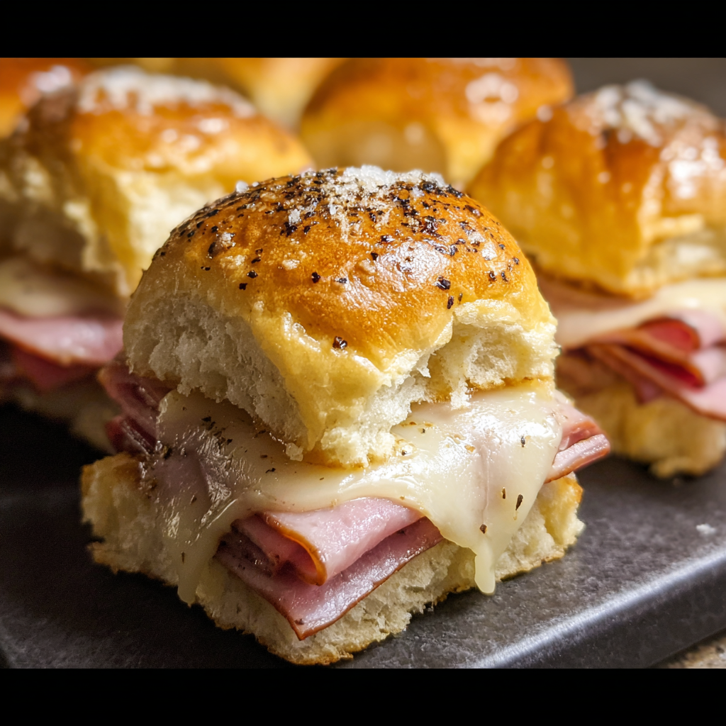 Savory Hot Ham and Cheese Sliders for Sharing