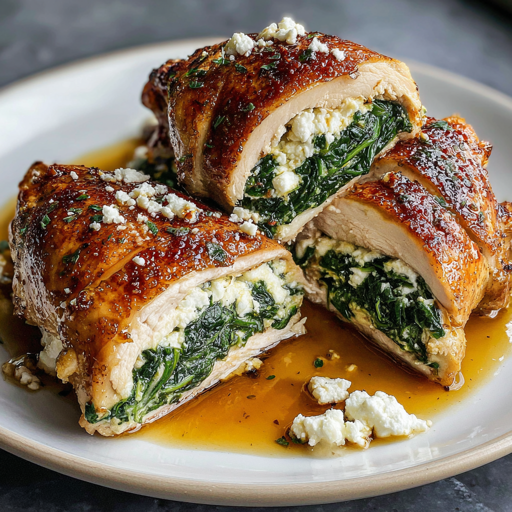 Delicious Spinach and Feta Stuffed Chicken Breasts