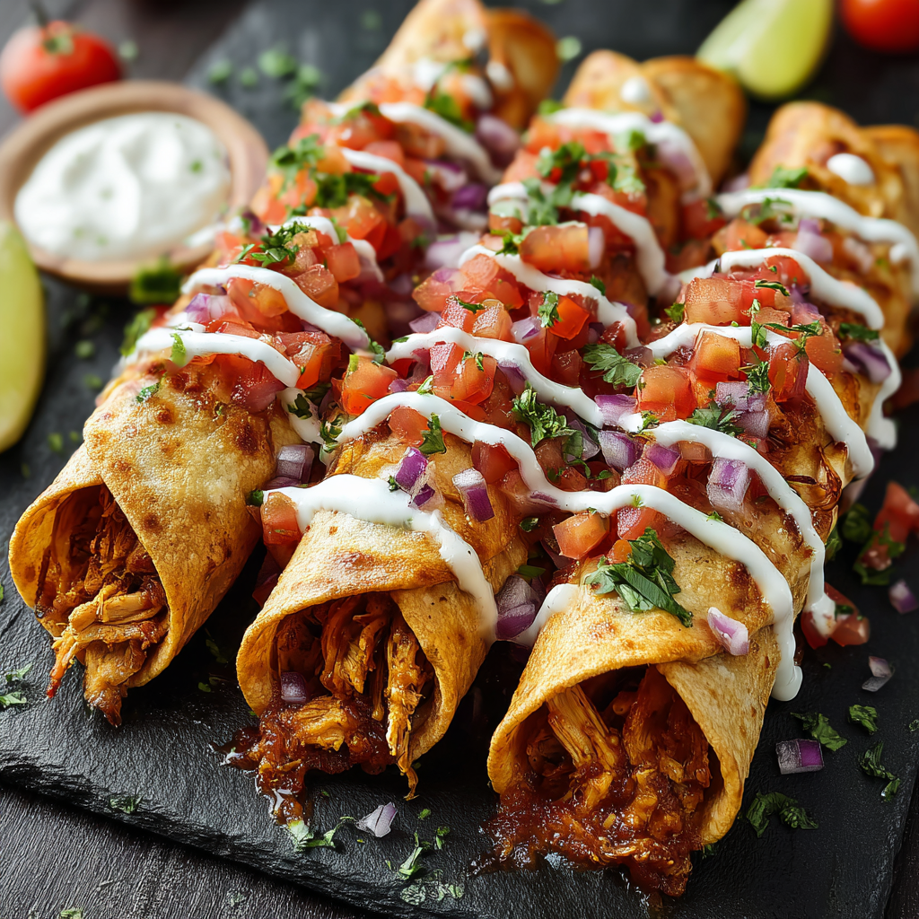 Deliciously Crispy Chicken Taquitos for You