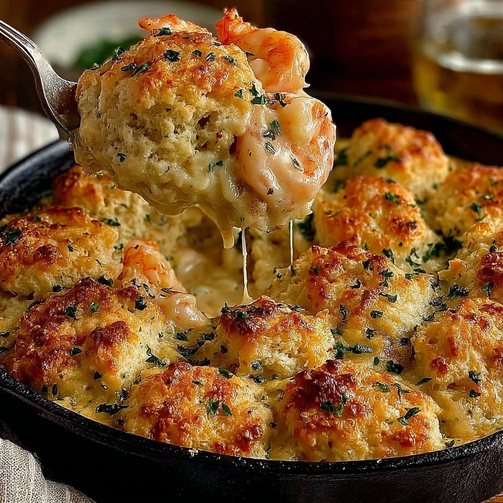 Delightful Cheddar Bay Biscuit Seafood Pot Pie