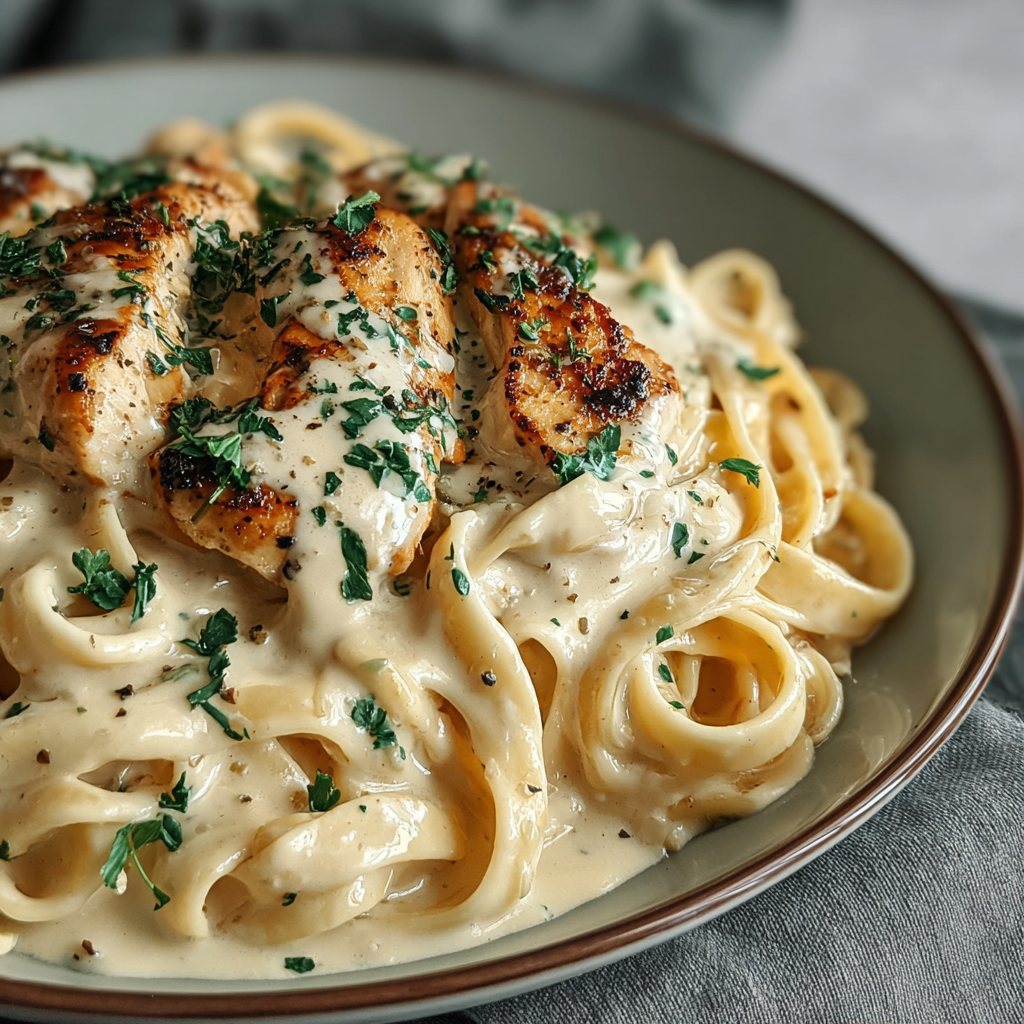 Indulge in Creamy Chicken Alfredo Tonight