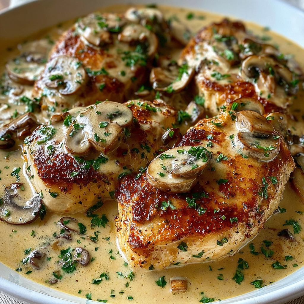 Savor the Richness of Creamy Mushroom Chicken