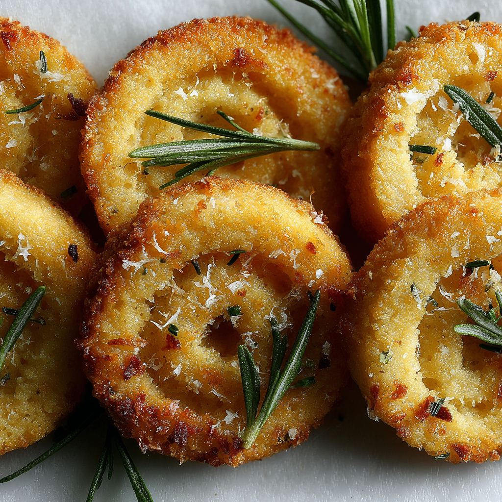 Crispy Savory Shortbread Biscuits with Parmesan & Rosemary