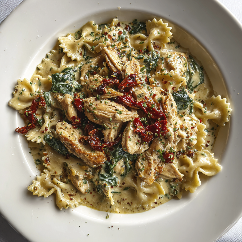 Savor the Flavors of Creamy Tuscan Chicken Pasta