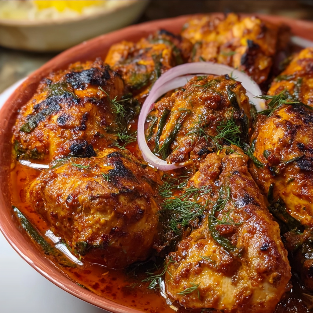 fresh ingredients for Chicken Changezi Recipe