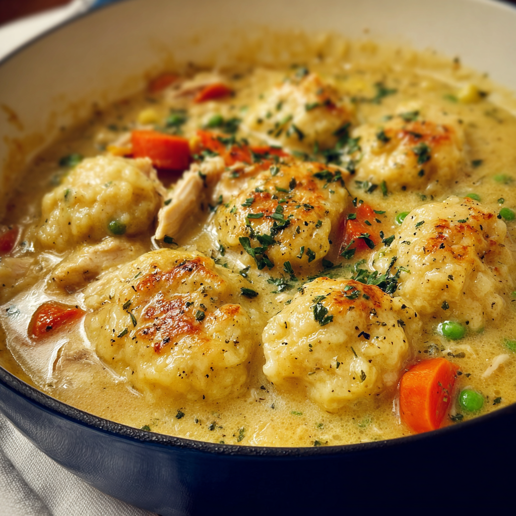 a serving of Chicken And Dumplings