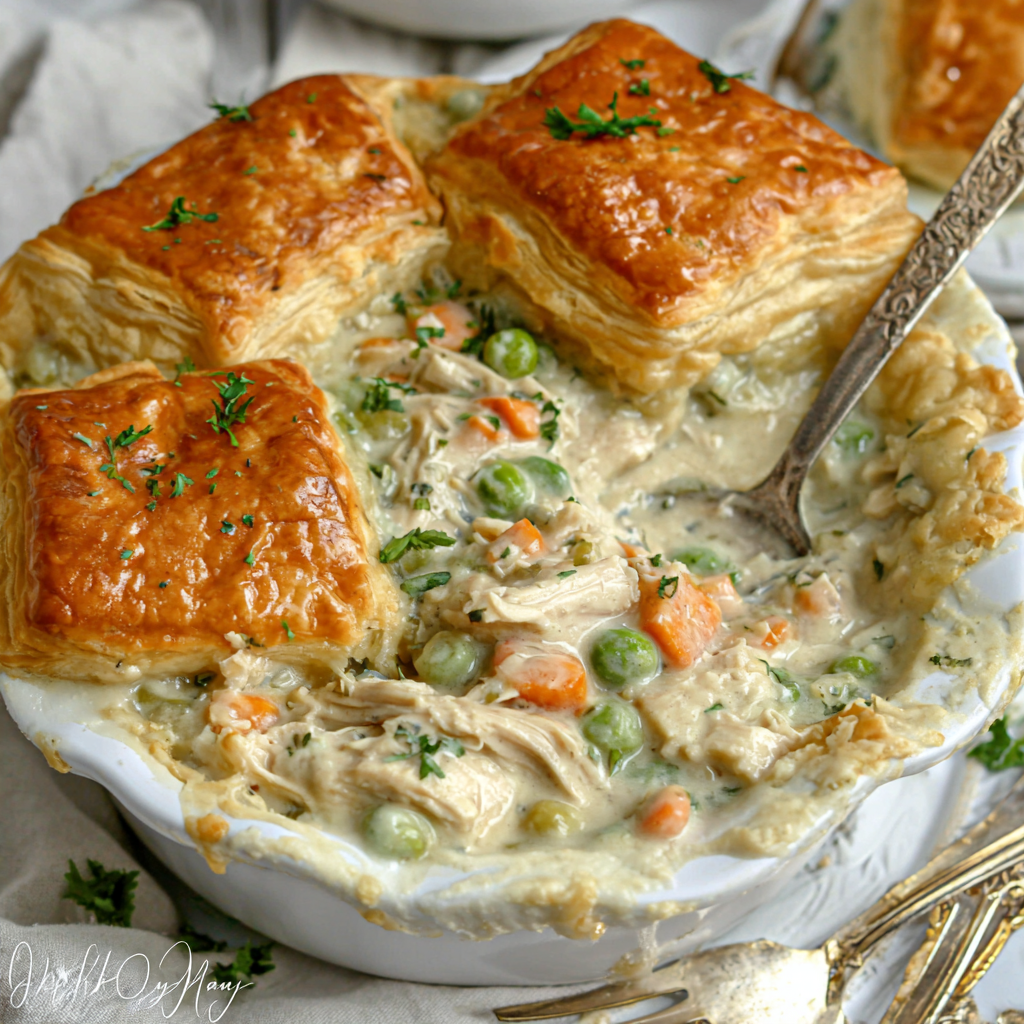 how to make Chicken Pot Pie With Crescent Roll Crust Recipe step by step