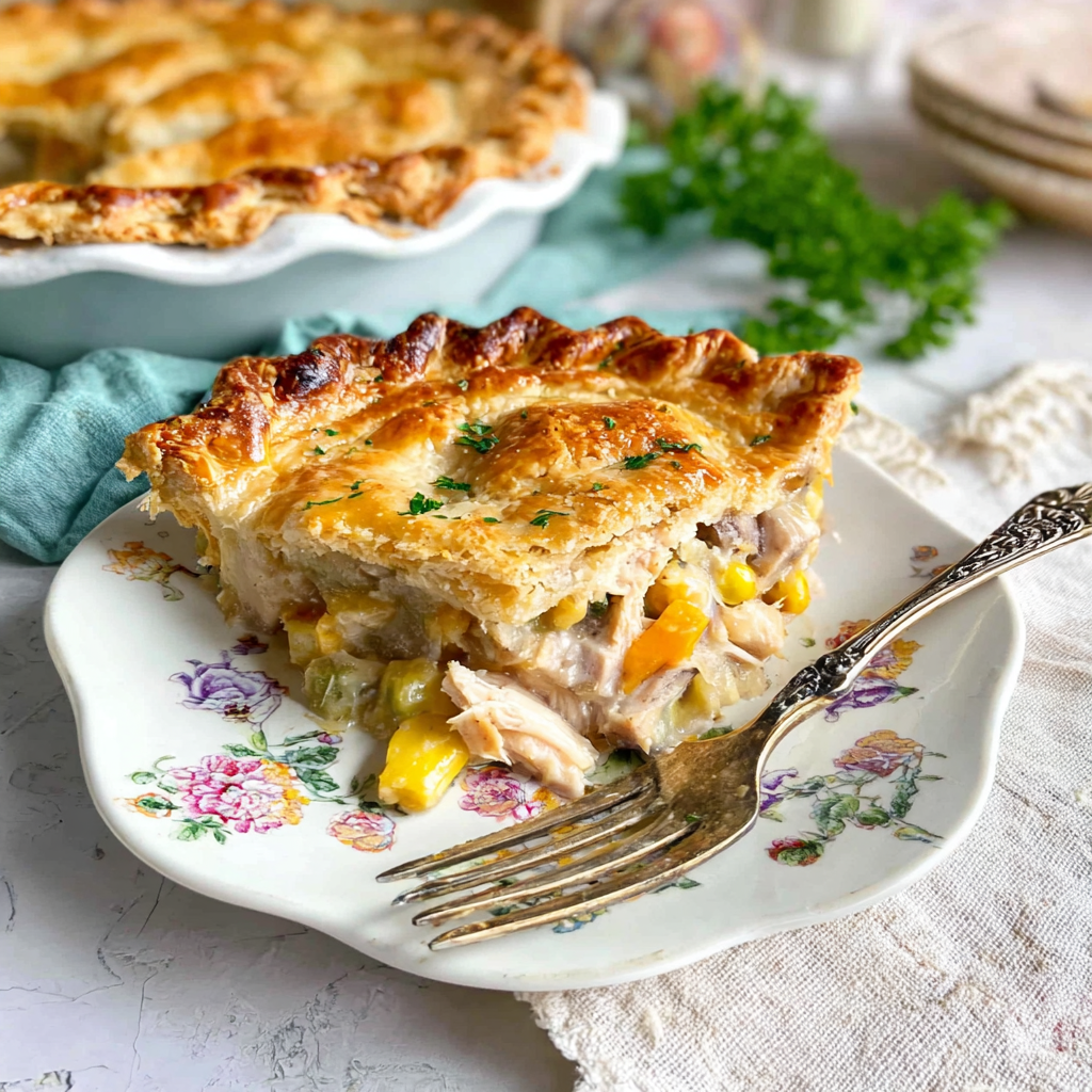 how to make Easy Chicken Pot Pie With Pie Crust step by step