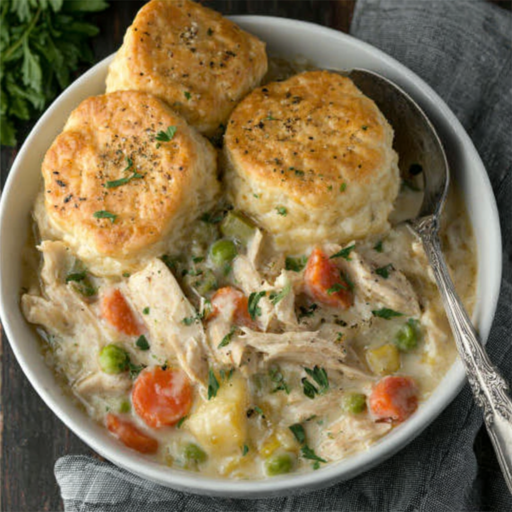 how to make Best Crock Pot Chicken Pot Pie step by step