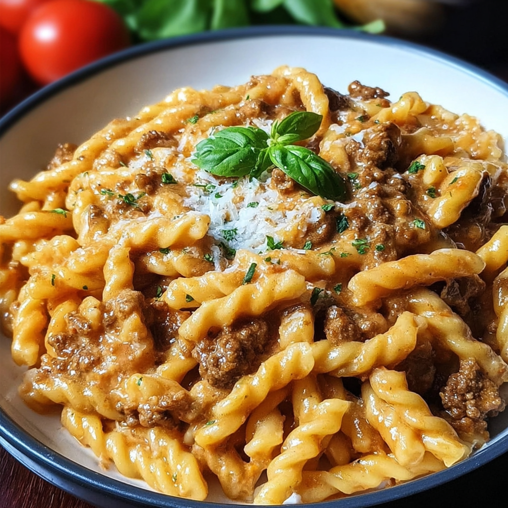 how to make High Protein Creamy Beef Pasta Recipe step by step