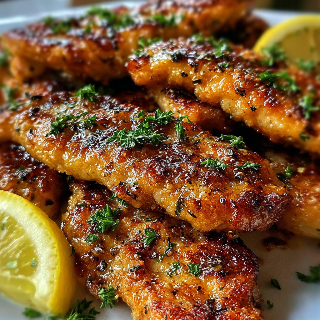 a serving of Mediterranean Chicken Tenders Recipe
