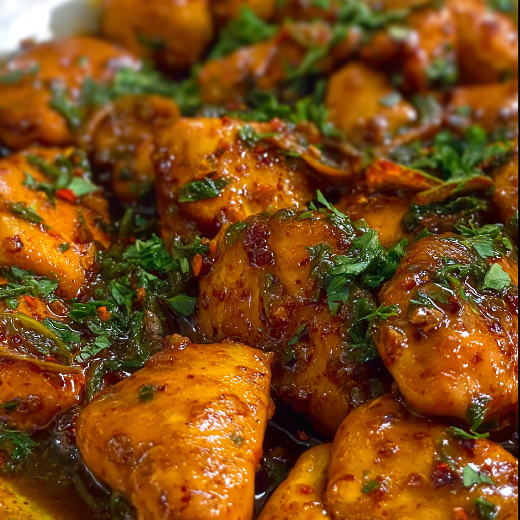 how to make Spicy Butter Garlic Chicken step by step